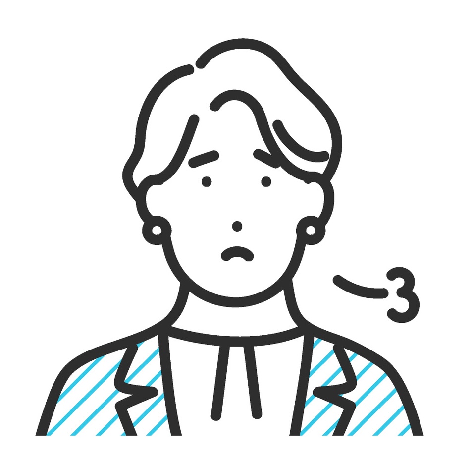 AIの進歩に危機感を感じている人のイラスト